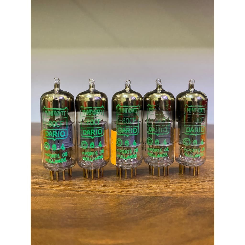 6BL8 ECF80 Valvo VINTAGE Hamburg Gold Pin Matched Triode