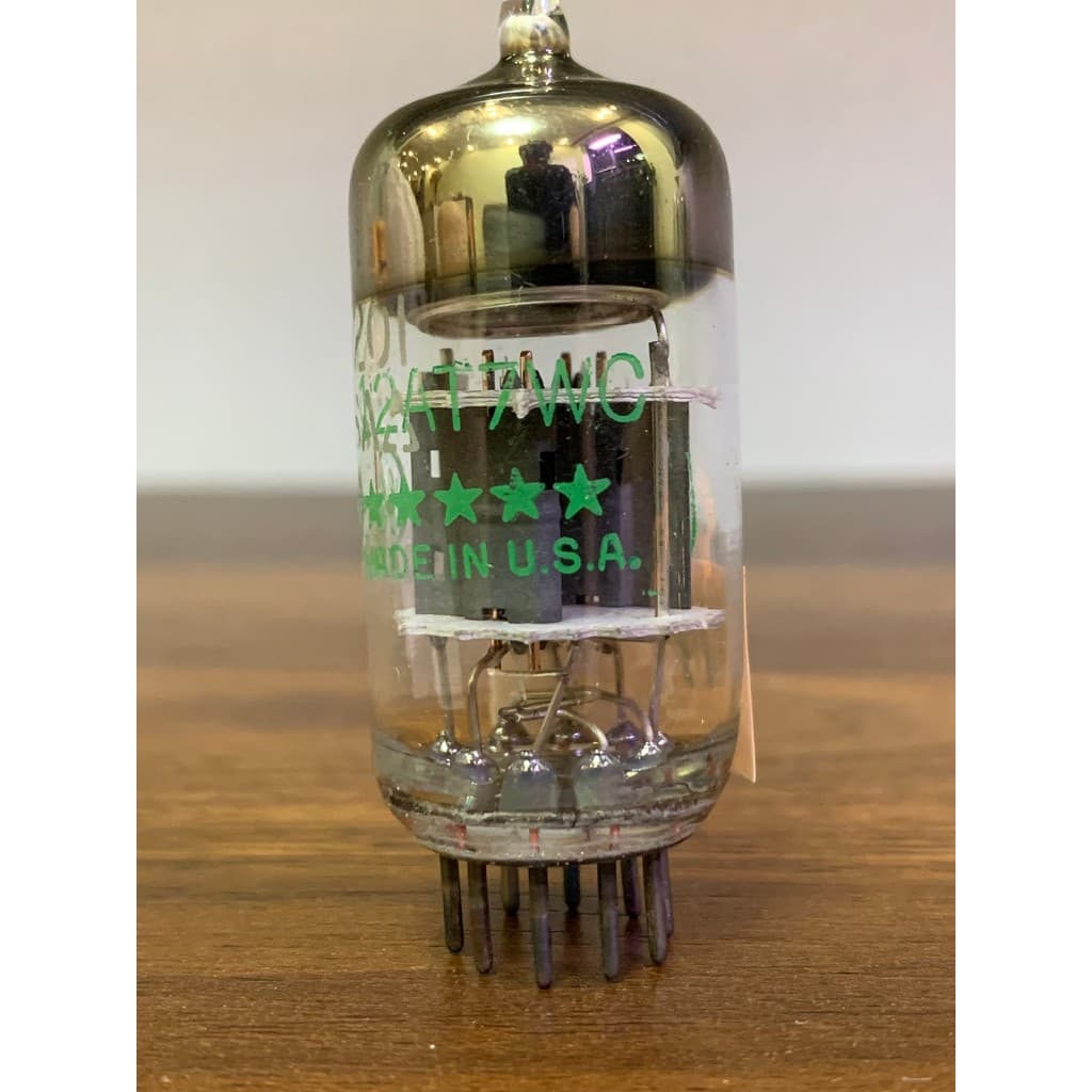 12AT7 ECC81 GE VINTAGE USA Tested Strong Premium Audio Tube