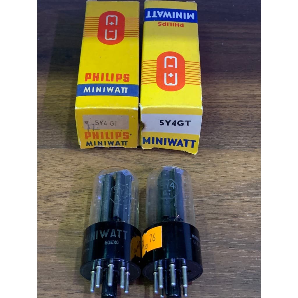 5Y4 Philips NOS NIB Vintage Rectifier Tube