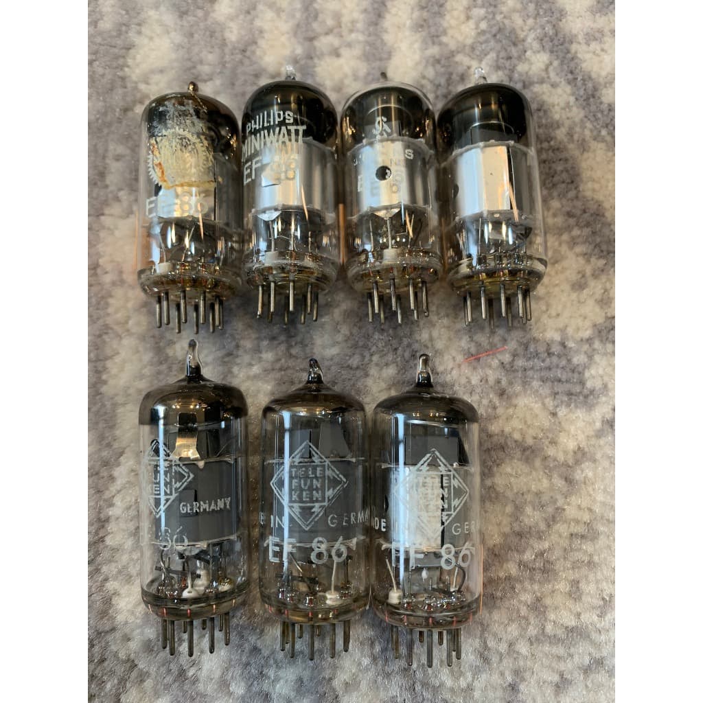 EF86 Telefunken VINTAGE Diamond-Bottom Low Noise Matched